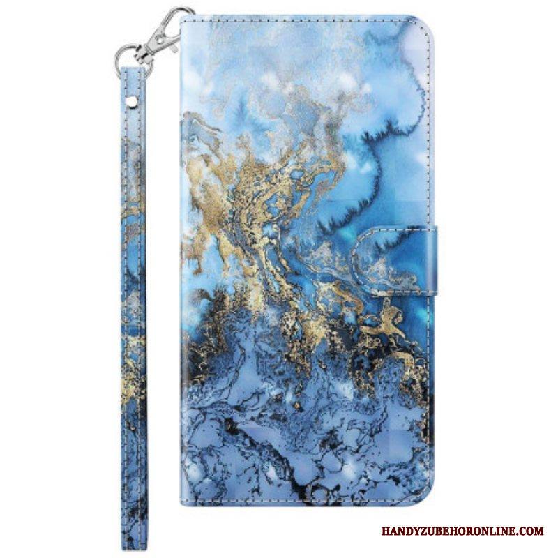 Kotelot Xiaomi 12 Lite Suojaketju Kuori Strappy Marble Style