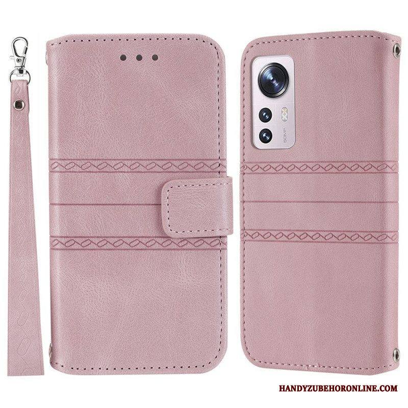 Kotelot Xiaomi 12 Pro Suojaketju Kuori Hihnallinen Kuvio
