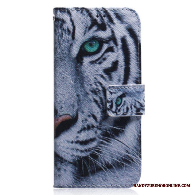 Kotelot Xiaomi 13 Suojaketju Kuori Strappy White Tiger