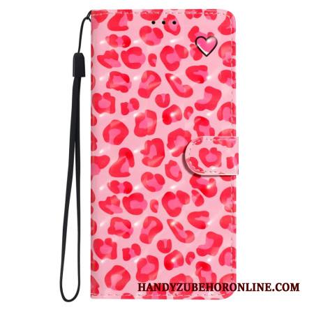 Kotelot Xiaomi 15 3d-vaaleanpunainen Leopardikuvio