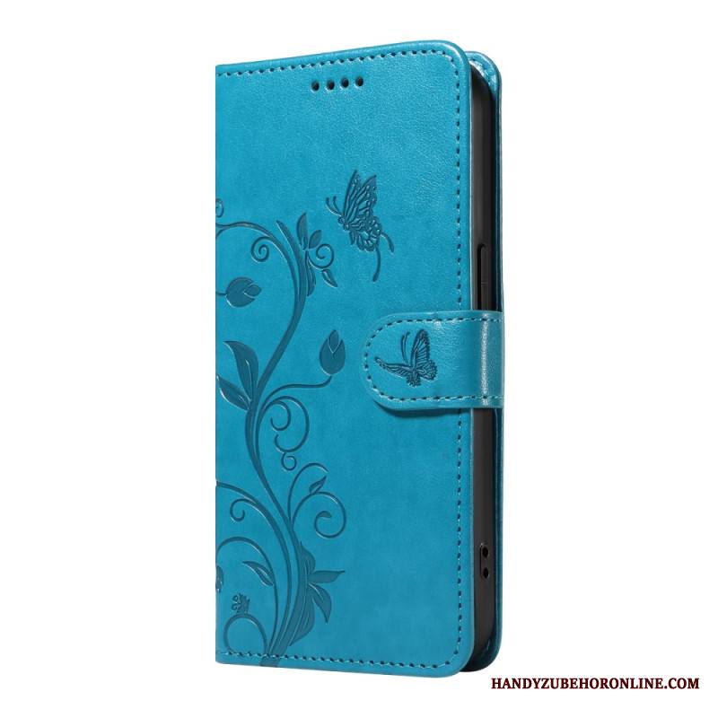 Kotelot Xiaomi 15 Pro Kukka- Ja Perhoskuvio