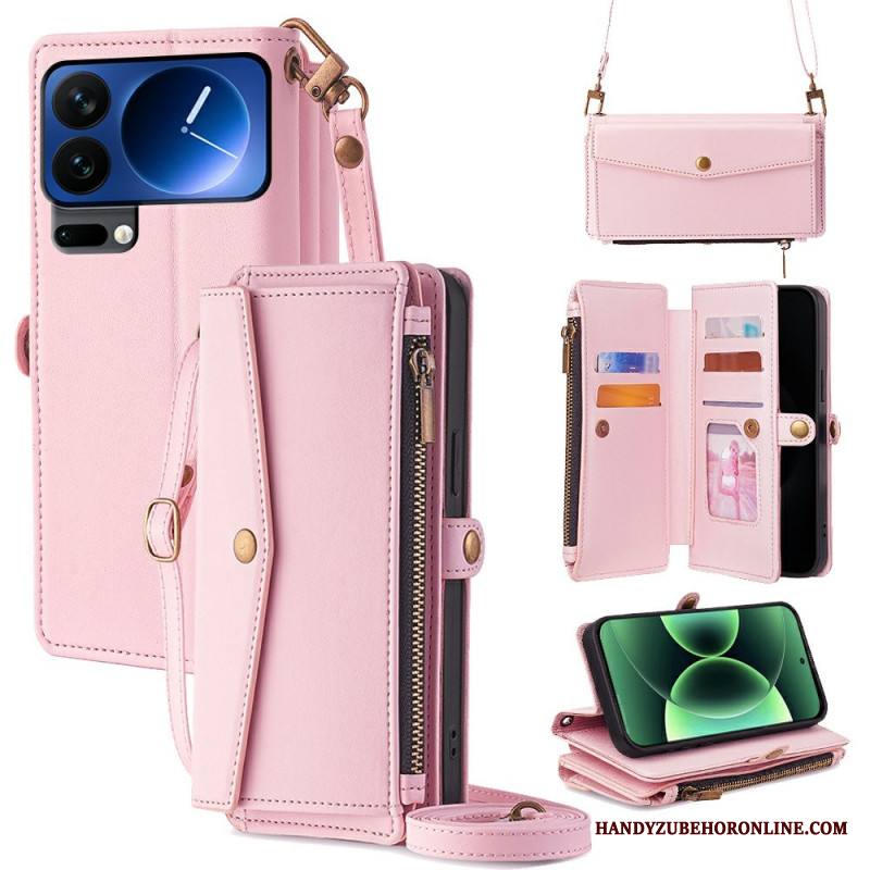 Kotelot Xiaomi 17 Pro Max Lompakko Ja Olkahihna