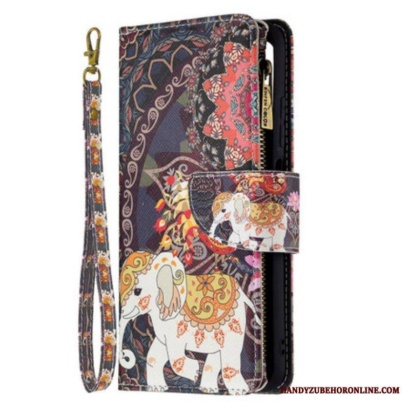 Kotelot Xiaomi Redmi Note 10 5G Elephant Vetoketjullinen Tasku