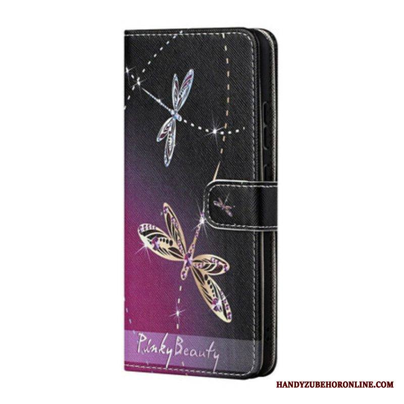 Kotelot Xiaomi Redmi Note 10 5G Suojaketju Kuori Strappy Dragonflies