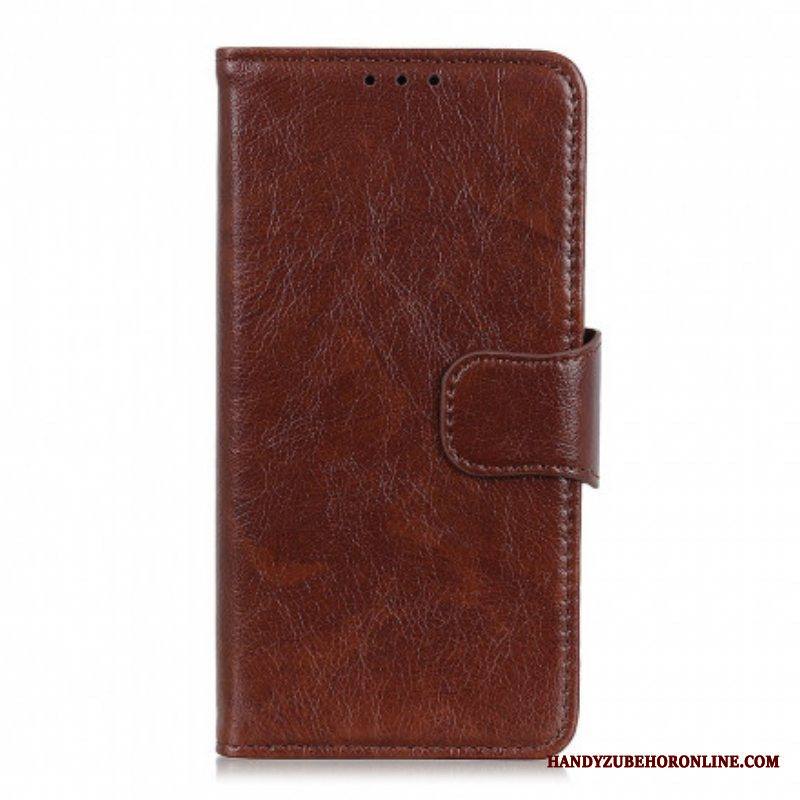 Kotelot Xiaomi Redmi Note 10 Pro Halkaistu Nappan Nahka