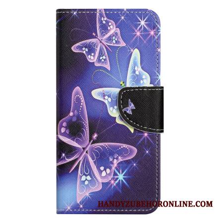 Kotelot Xiaomi Redmi Note 14 4g Kimaltelevat Perhoset Suojakuori