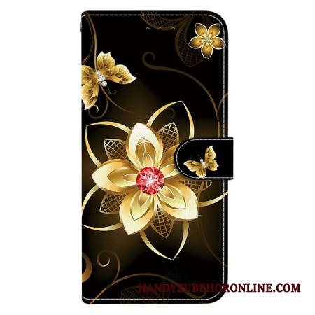 Kotelot Xiaomi Redmi Note 14 4g Kultainen Kukka Suojakuori