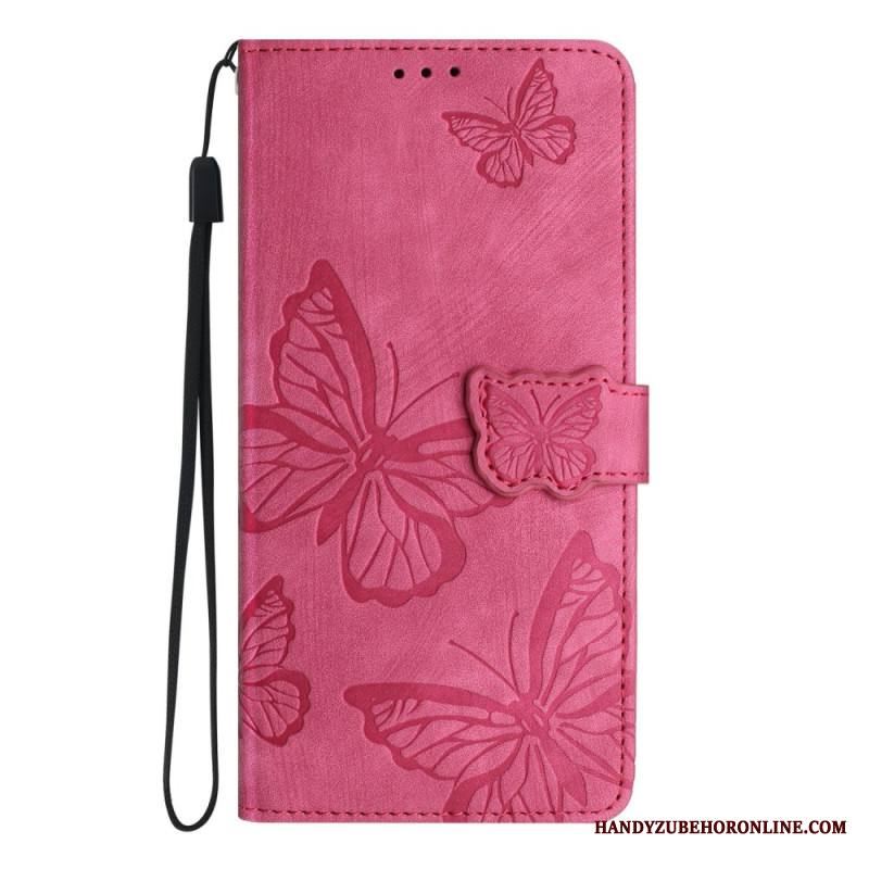 Kotelot Xiaomi Redmi Note 14 Pro 4g Puhelinkuoret Mokkanahkakuvio Perhoset