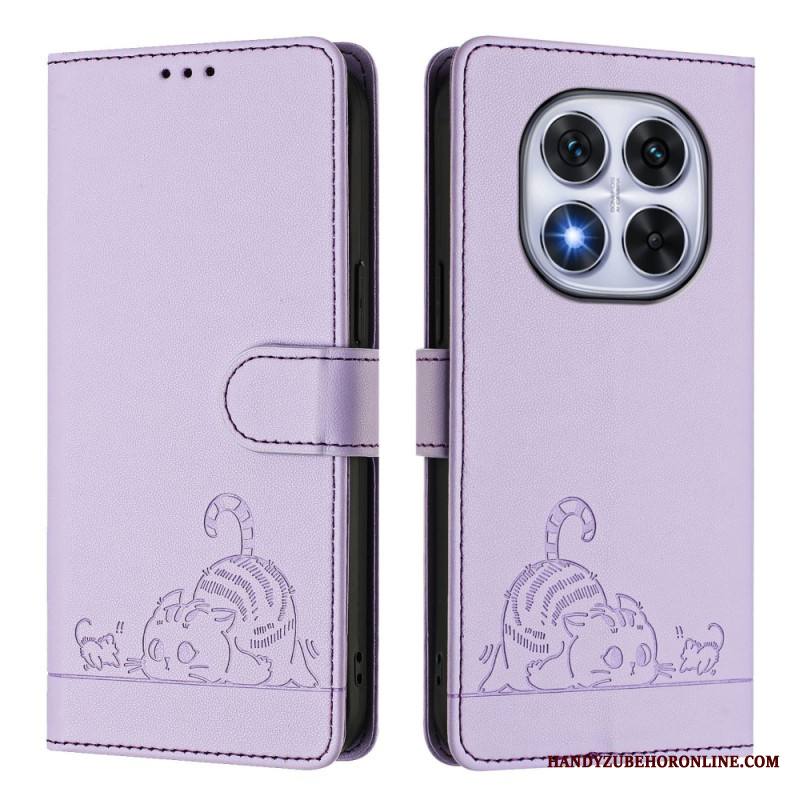 Kotelot Xiaomi Redmi Note 14 Pro 5g Rfid-suojattu Kissakuvio