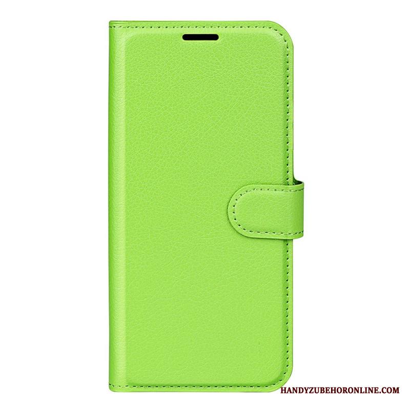 Kotelot Xiaomi Redmi Note 14s Klassinen Litsikuvioinen Tekonahka Suojakuori