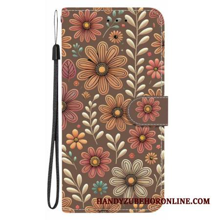 Kotelot Xiaomi Redmi Note 15 5g Ruskeat Kukat Suojakuori