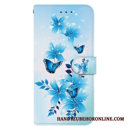 Kotelot Xiaomi Redmi Note 15 Pro 5g Puhelinkuoret Siniset Perhoset