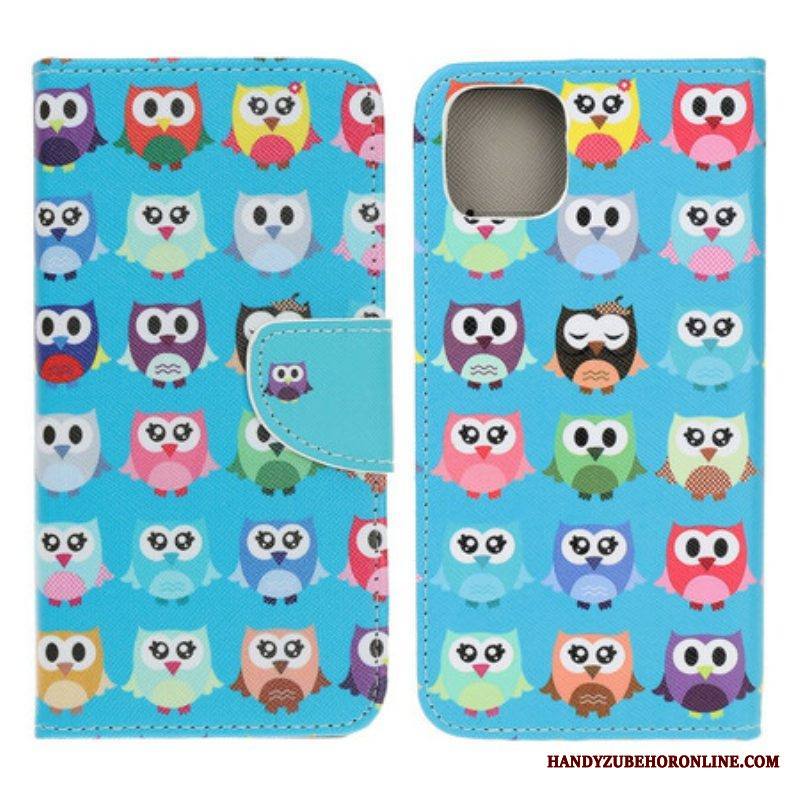 Kotelot iPhone 13 Mini Useita Pöllöjä