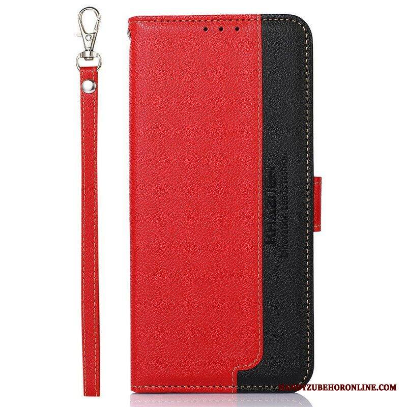 Kotelot iPhone 13 Pro Max Litsi Style Rfid Khazneh