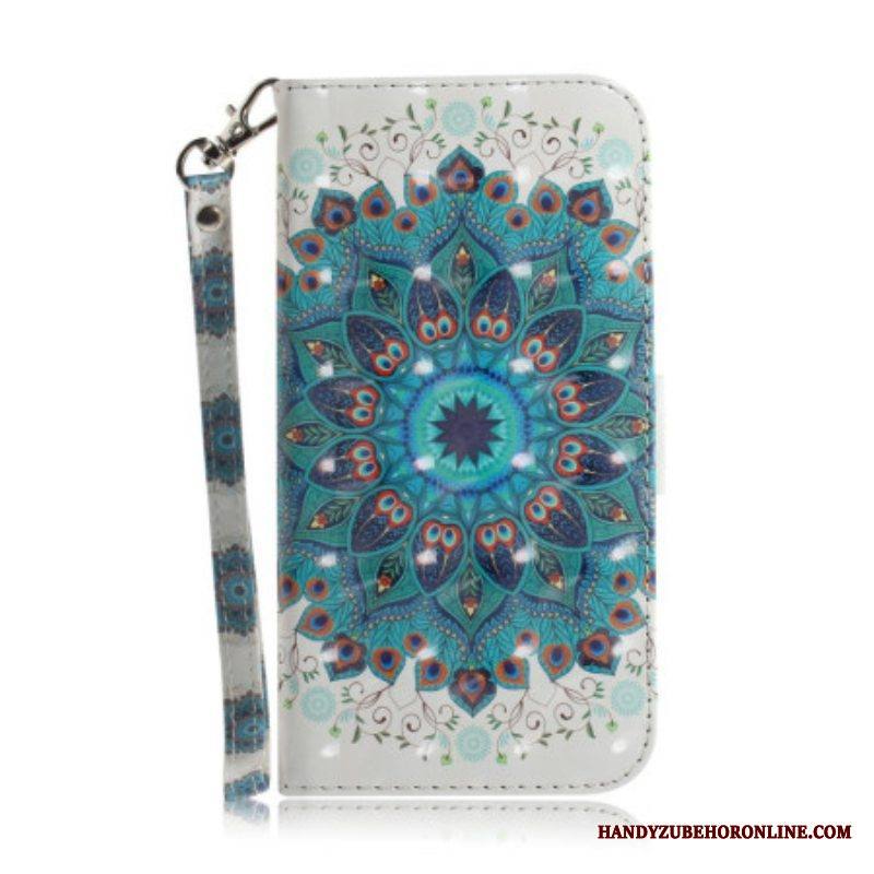Kotelot iPhone 14 Plus Suojaketju Kuori Strappy Mandala