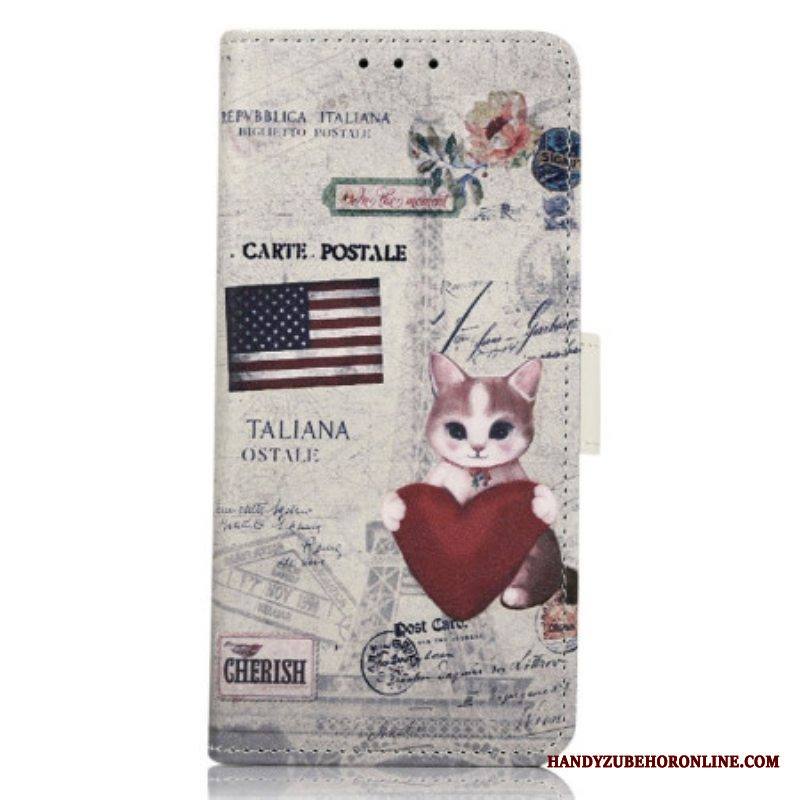 Kotelot iPhone 14 Pro Max Traveller Cat