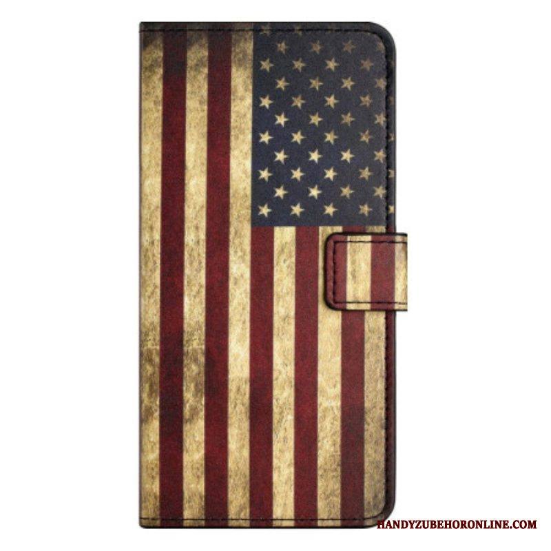 Kotelot iPhone 14 Pro Vintage Amerikan Lippu