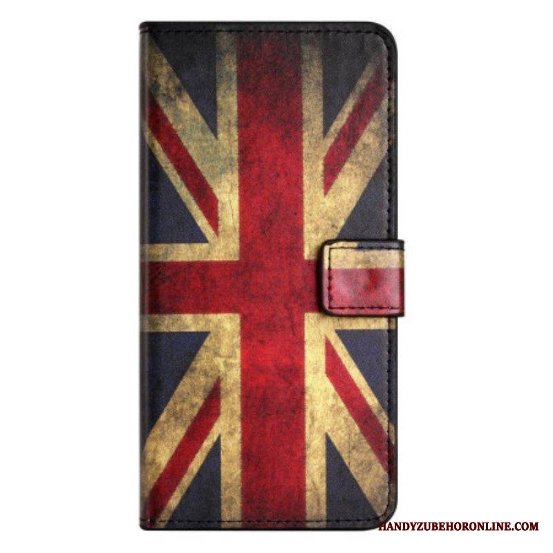 Kotelot iPhone 14 Vintage Englannin Lippu