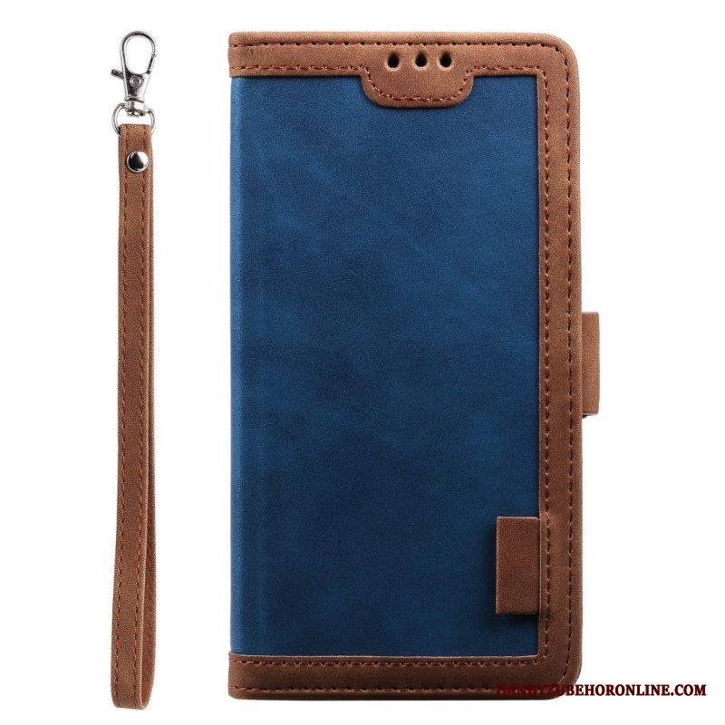 Kotelot iPhone 15 Plus Suojaketju Kuori Retro-tyylinen Hihna