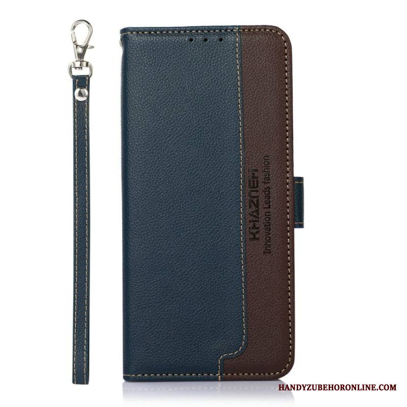 Kotelot iPhone 17 Khazneh Kaksivärinen Rfid-lompakko Suojakuori