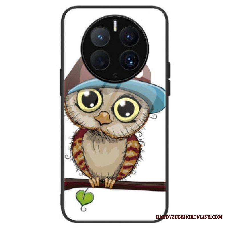 Kuori Huawei Mate 50 Pro Bad Owl Karkaistu Lasi