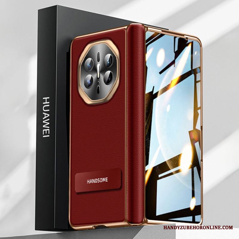 Kuori Huawei Mate X6 Teksturoitu Tekonahka Näytönsuojalla