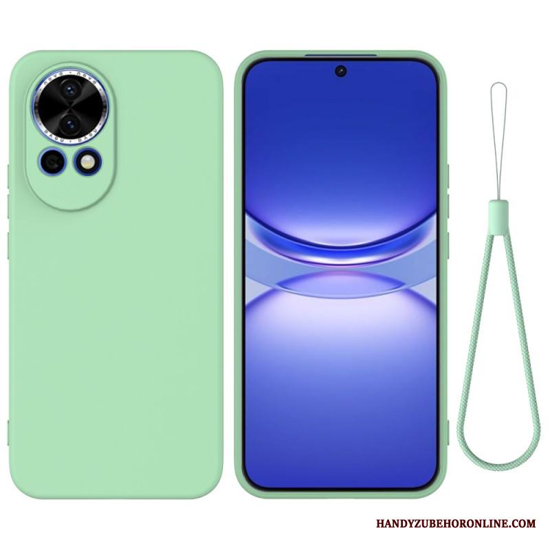 Kuori Huawei Nova 13 Nestemäisestä Silikonista Valmistettu Kaulanauha