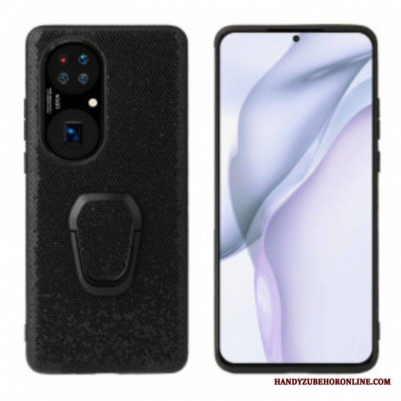Kuori Huawei P50 Glitter Ring-kiinnike