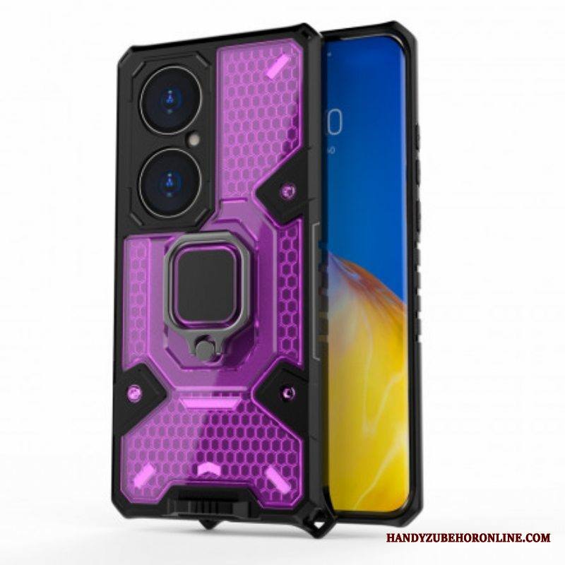 Kuori Huawei P50 Pro Honeycomb Resistant Hybrid