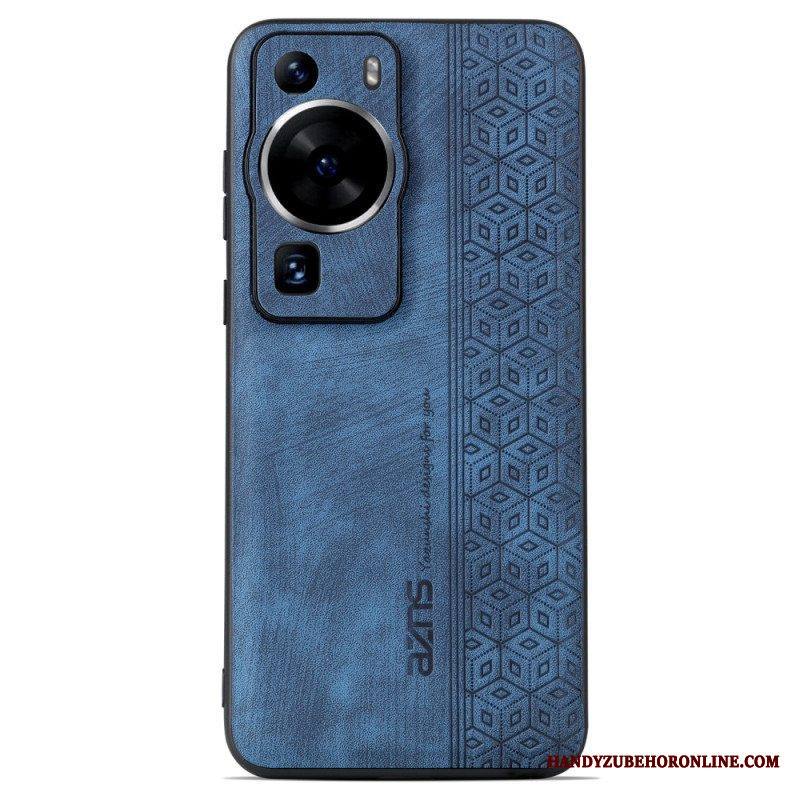 Kuori Huawei P60 Pro Azns-nahkaefekti