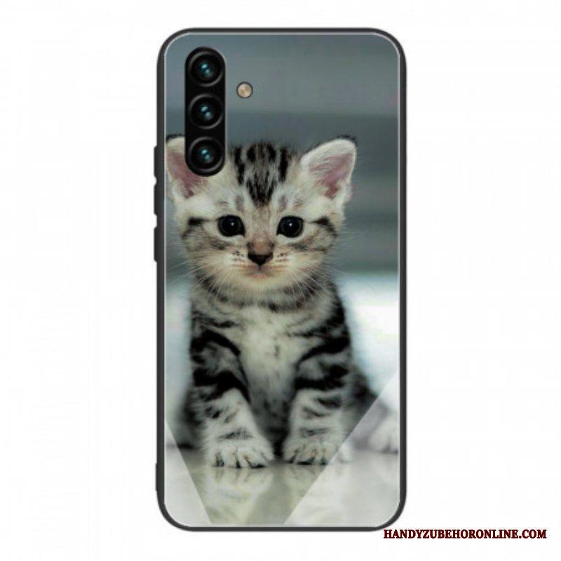Kuori Samsung Galaxy A13 5G / A04s Kitten Karkaistu Lasi