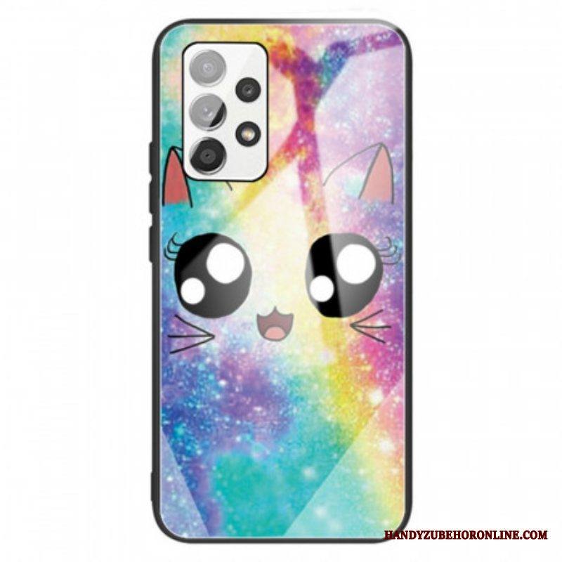 Kuori Samsung Galaxy A13 Karkaistu Lasi Cat