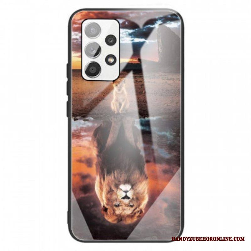 Kuori Samsung Galaxy A13 Lion Cub's Dream Karkaistu Lasi