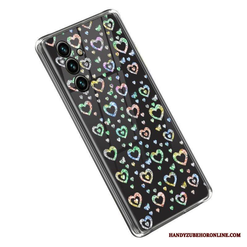 Kuori Samsung Galaxy A14 / A14 5G Tähdet / Sydämet