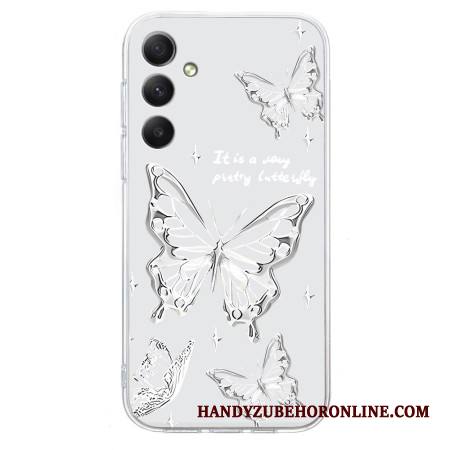 Kuori Samsung Galaxy A17 4g / 5g Valkoinen Perhonen