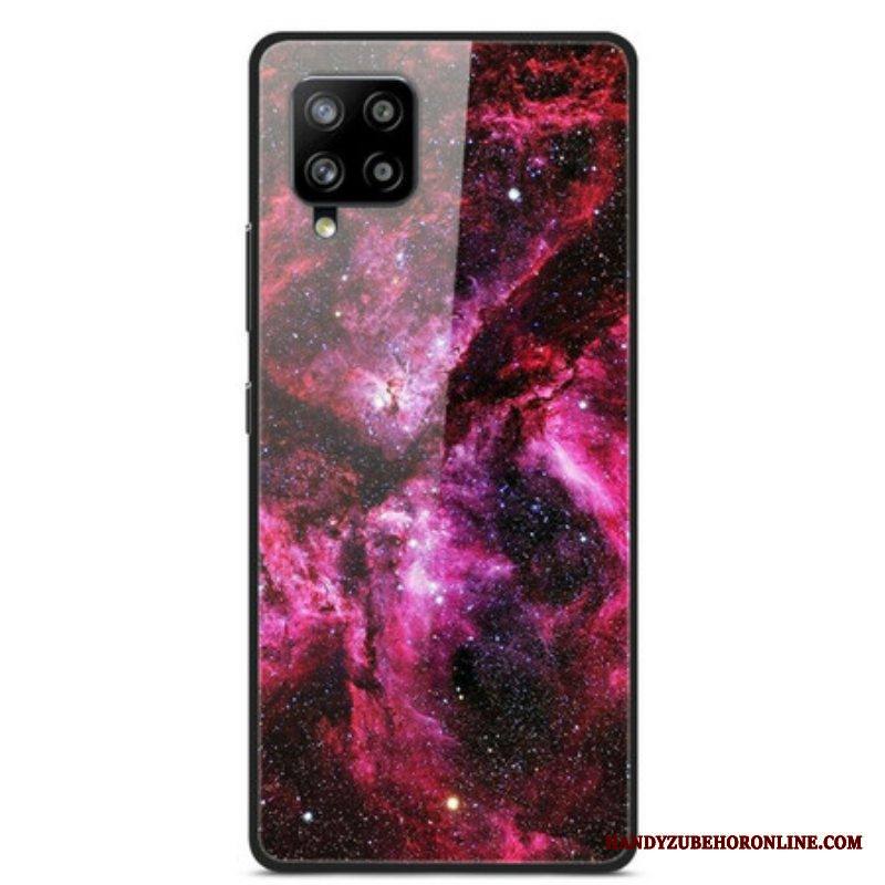 Kuori Samsung Galaxy A42 5G Karkaistu Lasi Kukkakeiju