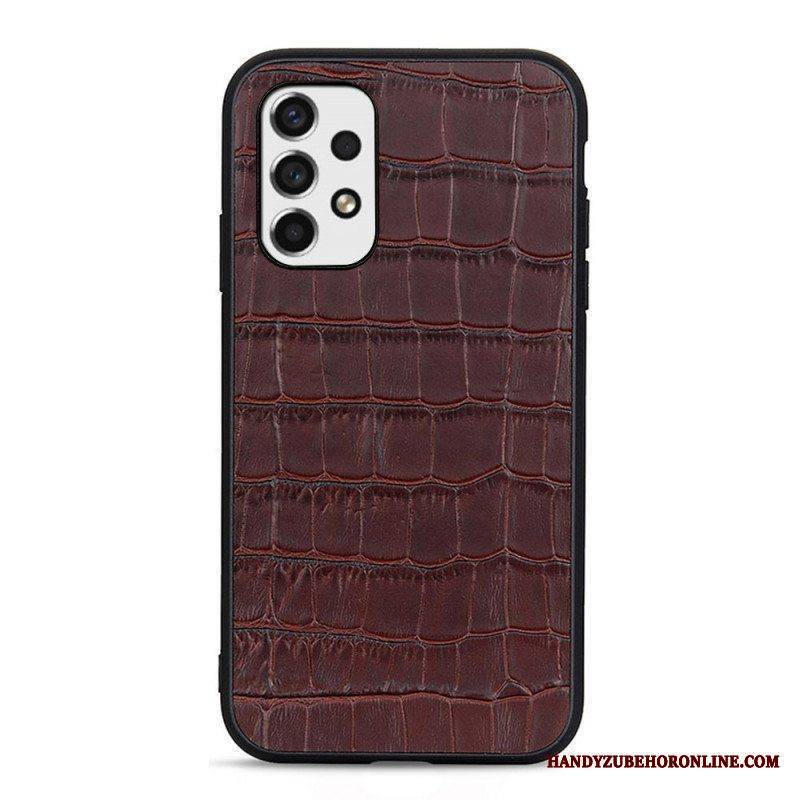 Kuori Samsung Galaxy A53 5G Aito Crocodile Texture -nahka