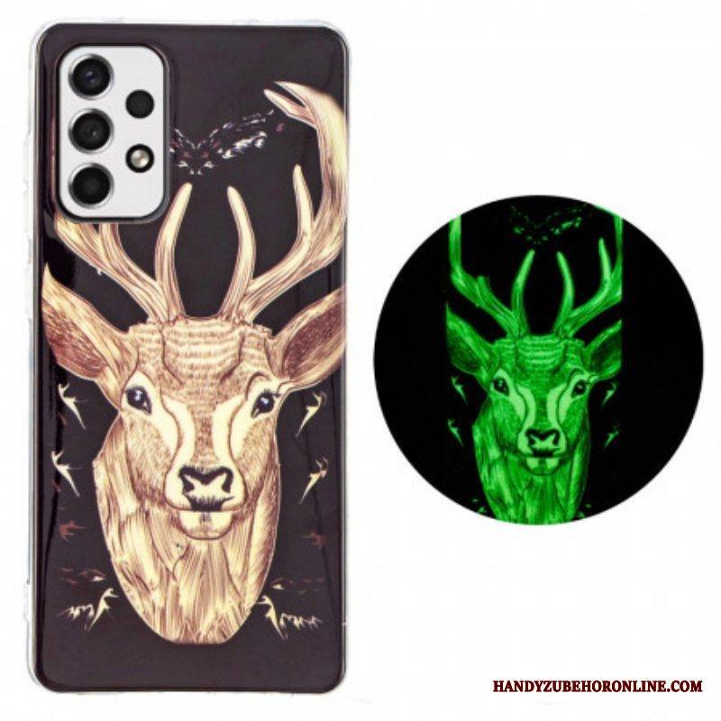 Kuori Samsung Galaxy A53 5G Fluoresoiva Majestic Deer