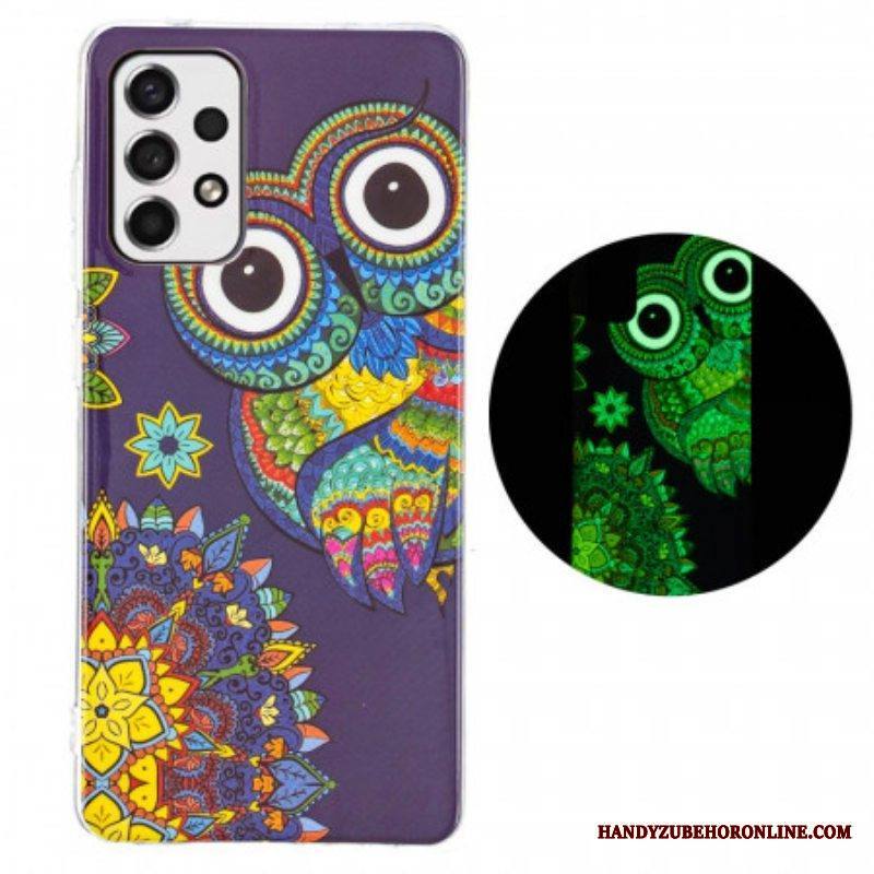Kuori Samsung Galaxy A53 5G Fluoresoiva Pöllön Mandala