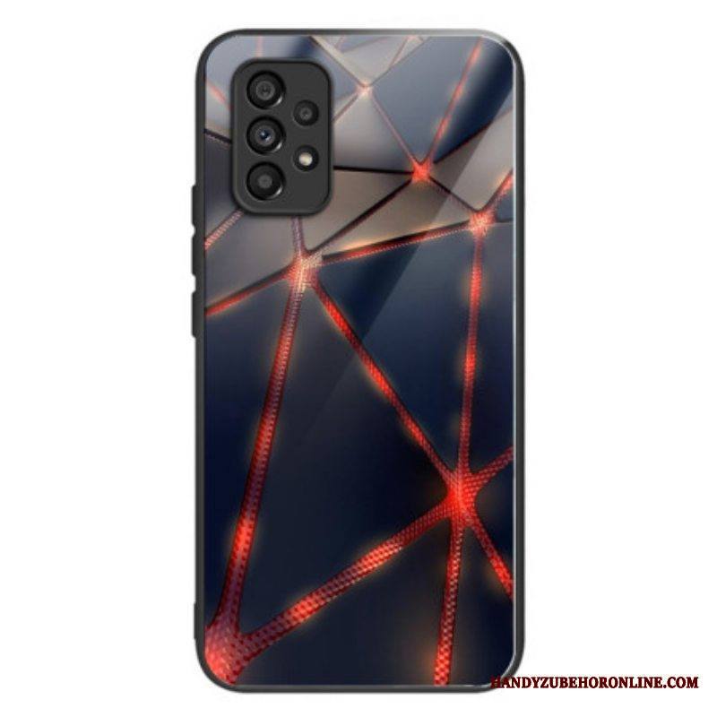 Kuori Samsung Galaxy A53 5G Karkaistu Lasi Punaiset Viivat