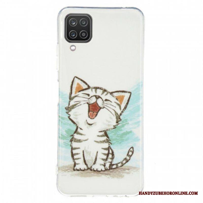 Kuori Samsung Galaxy M12 / A12 Fluoresoiva Kissa