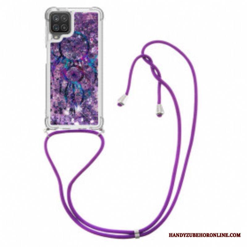 Kuori Samsung Galaxy M12 / A12 Kiristysnyörillä Paljetin Kiristysnyöri Dream Catcher