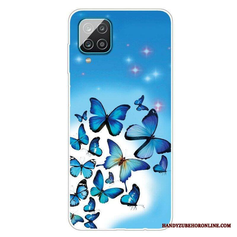 Kuori Samsung Galaxy M12 / A12 Perhoset Perhoset