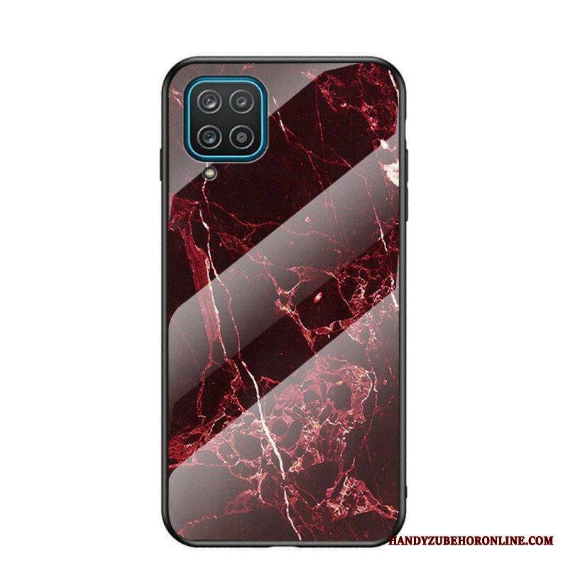 Kuori Samsung Galaxy M12 / A12 Premium Värillinen Karkaistu Lasi