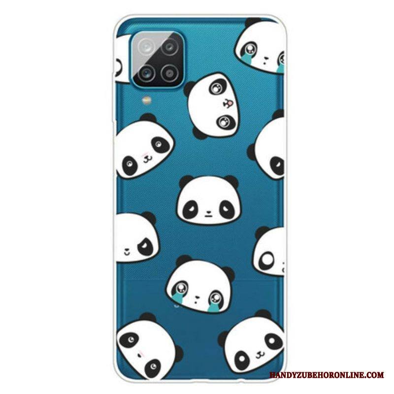 Kuori Samsung Galaxy M12 / A12 Saumaton Tunteellinen Panda