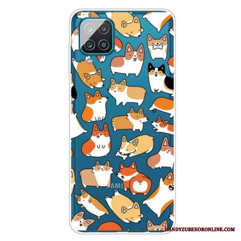 Kuori Samsung Galaxy M12 / A12 Saumaton Useita Koiria