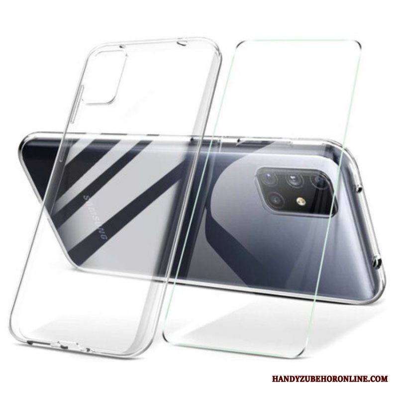 Kuori Samsung Galaxy M51 Ja Karkaistu Lasinäyttö