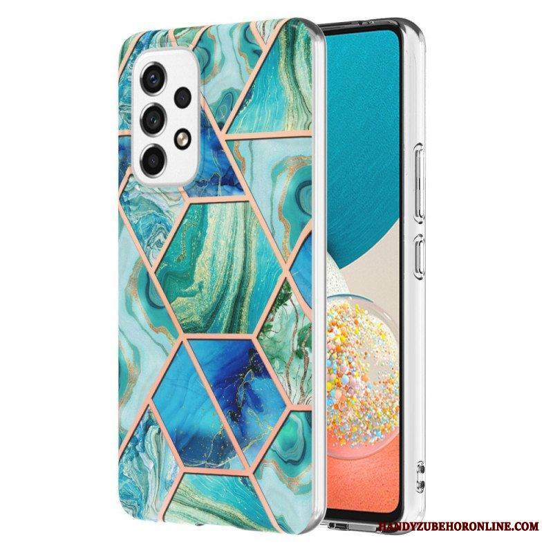 Kuori Samsung Galaxy M53 5G Kiiltävä Geometrinen Marmori