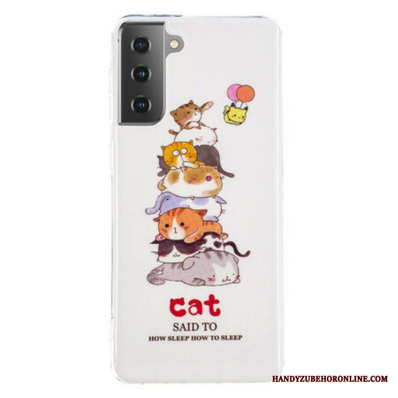Kuori Samsung Galaxy S21 5G Fluoresoivat Kissat