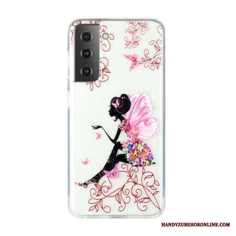 Kuori Samsung Galaxy S21 5G Läpinäkyvä Kukkakeiju